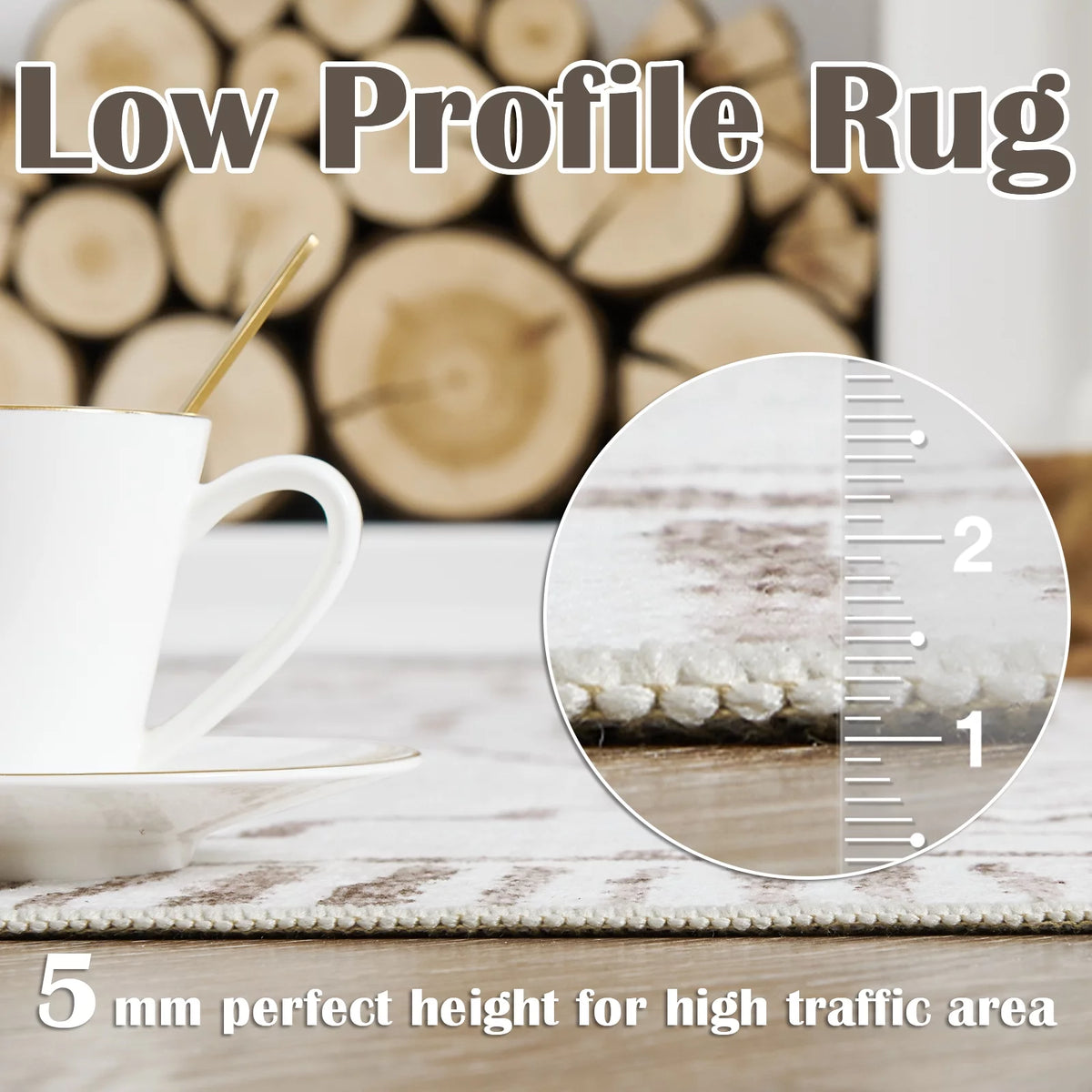 Taupe 2X5 Area Rug S820306