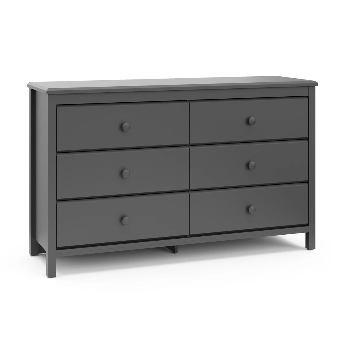 White 6 Drawer Double Dresser U89497