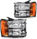 Black Housing Clear Reflector Headlight Assembly W754