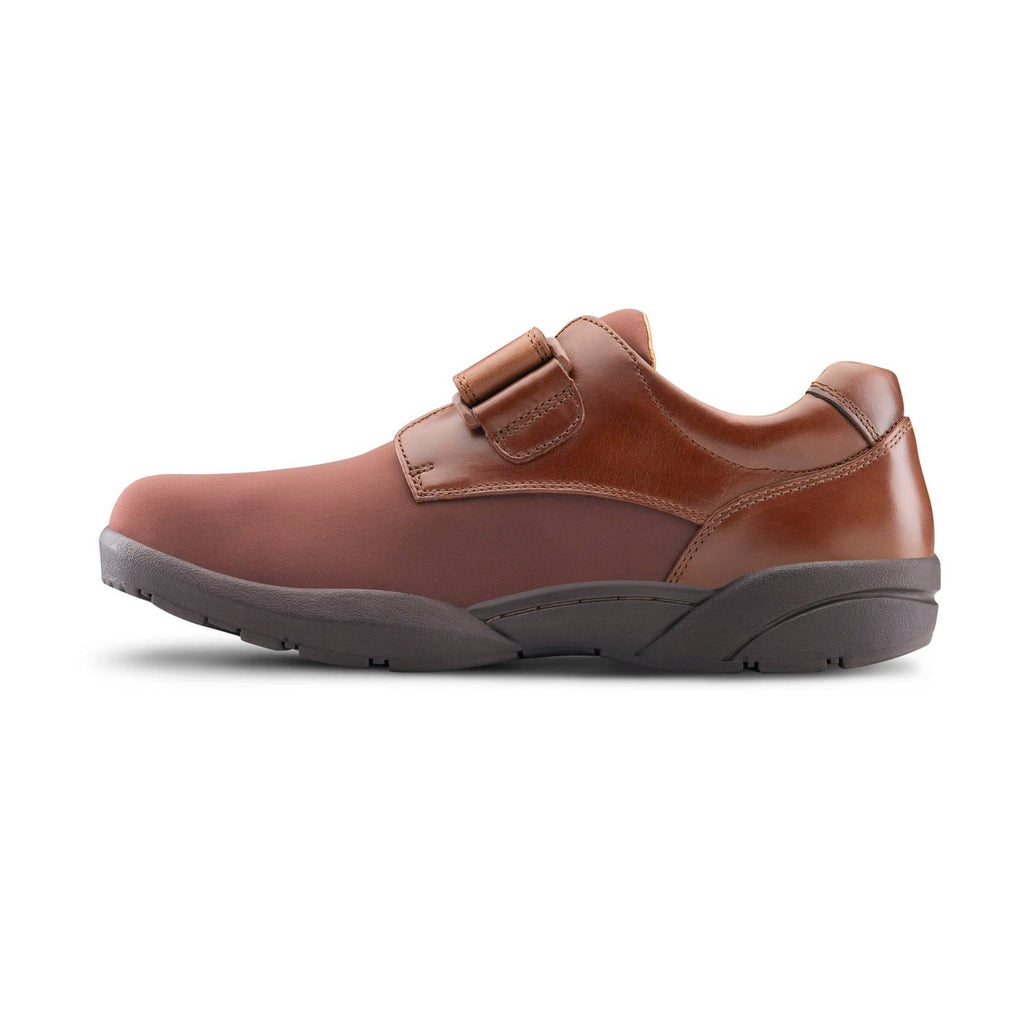 Brown X-Wide Velcro Casual Shoe I62569