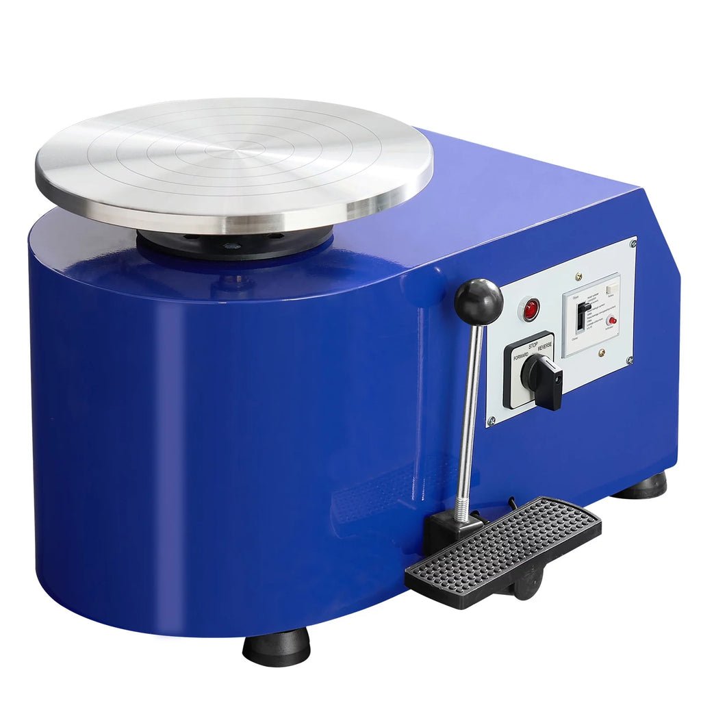 11" Ceramic Wheel Forming Machine with Adjustable Speed Handle and Foot Pedal Control T645