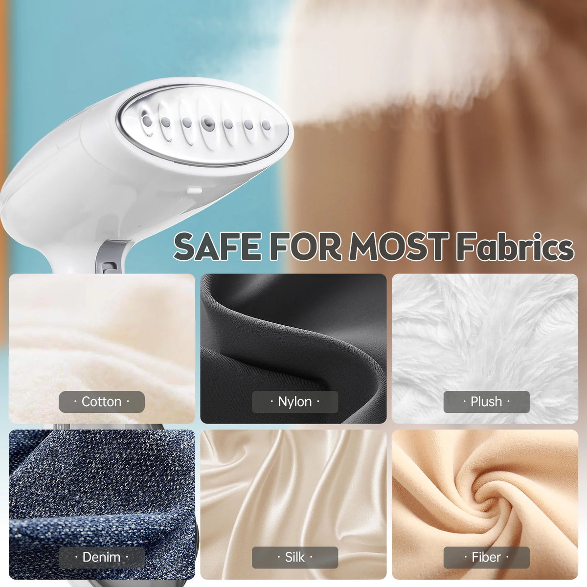 1300W Foldable Handheld Travel Steamer with 120ml Detachable Water U198341