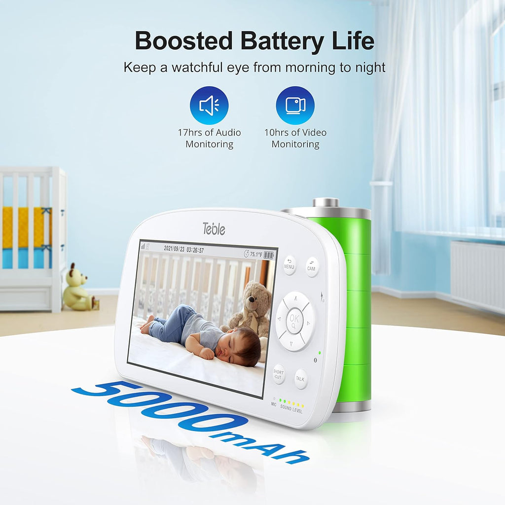 5.5" 720p HD Video Baby Monitor with Camera and Audio R11200