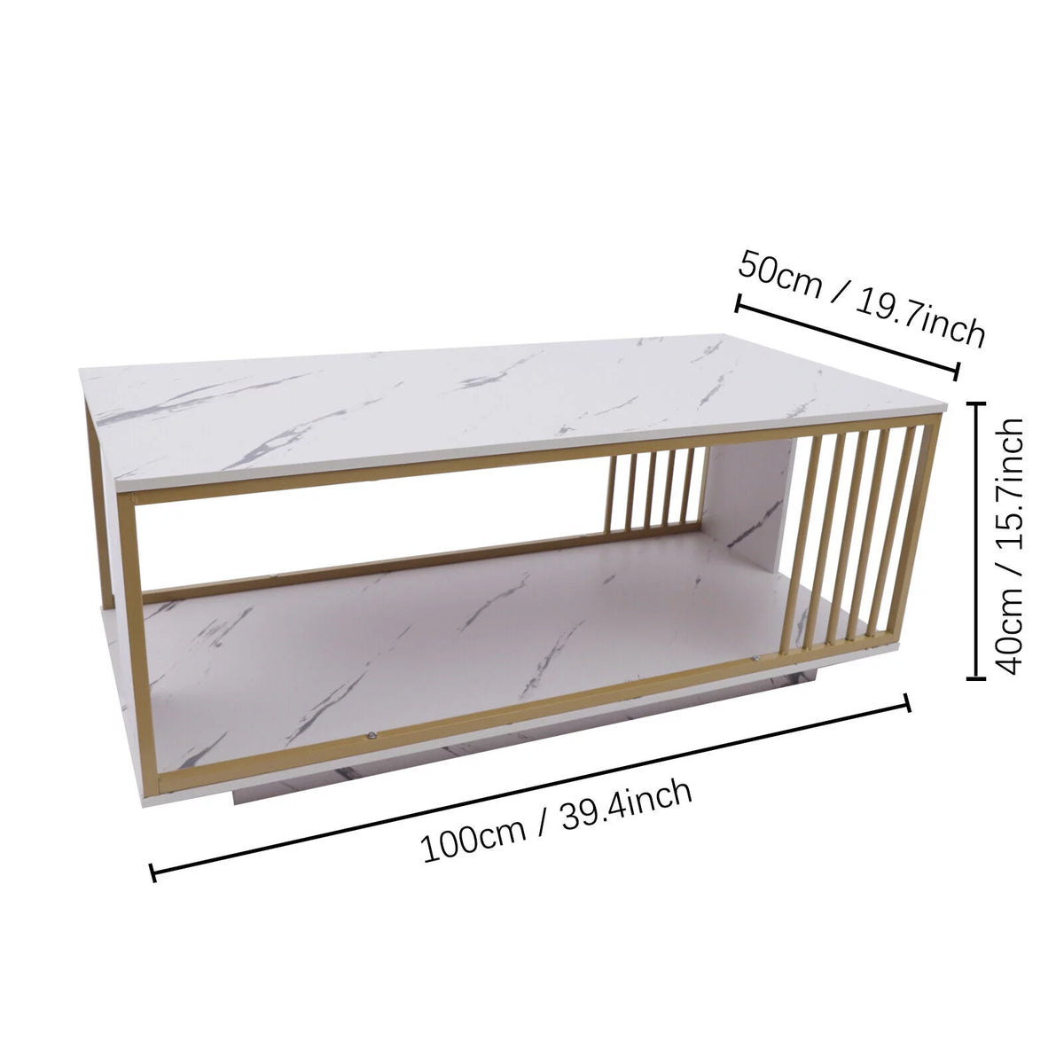 Marble Print Coffee Side End Table K508104