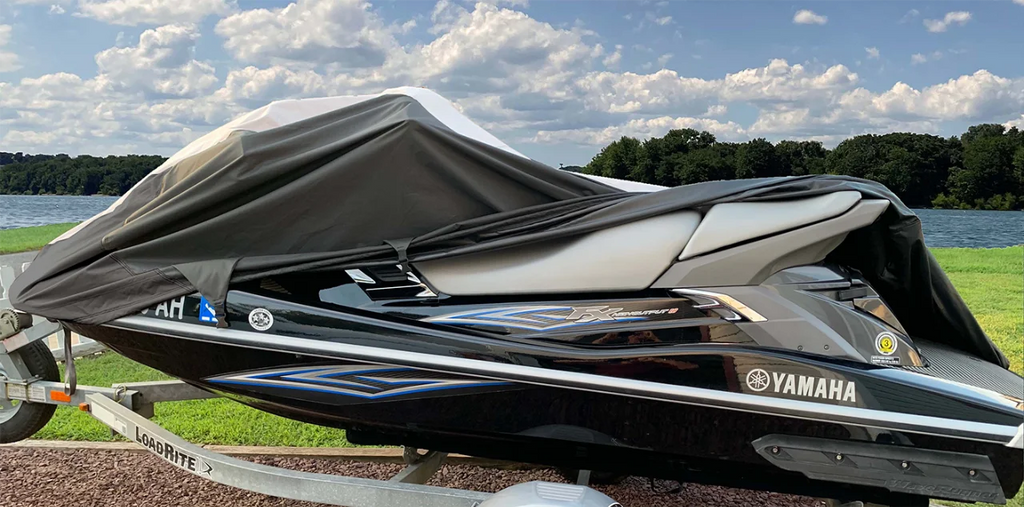 Black/Grey Trailerable PWC JetSki Cover Y756399