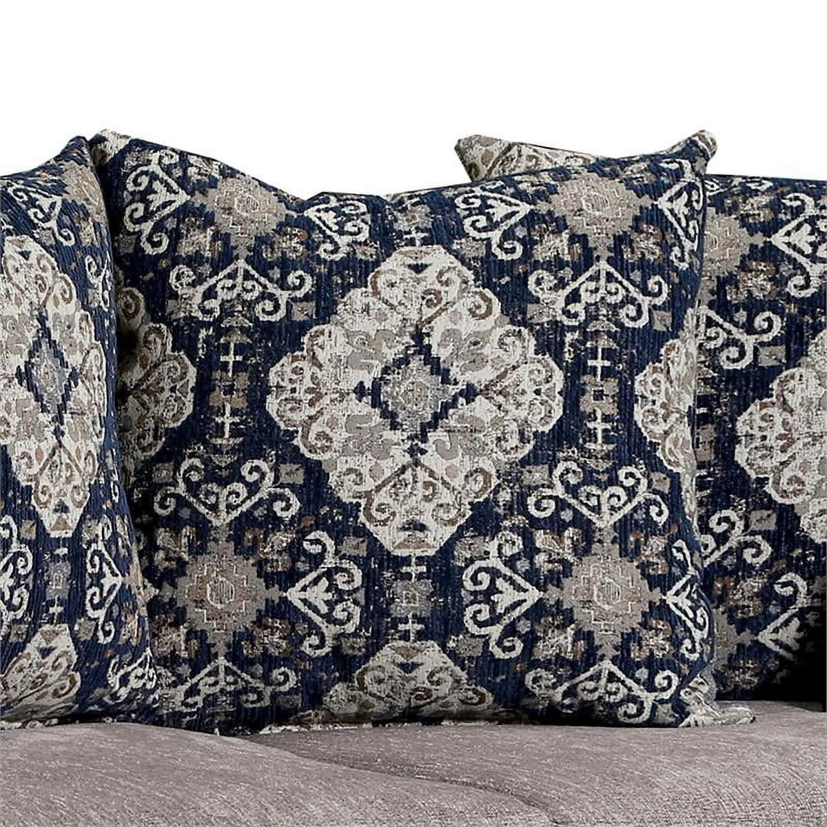 Gray Chenille 2-Piece Sofa Set B275