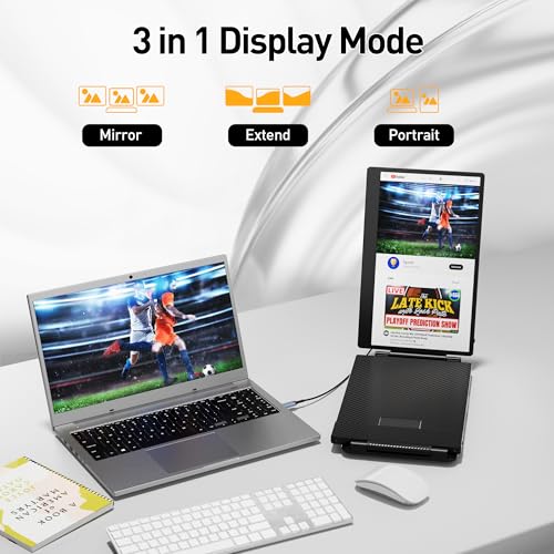 15.6" Portable Monitor with 120% sRGB, FHD IPS & 235° Rotation C645