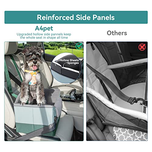 30 Inch Dog Booster Seat with 2 Safety Leashes and Detachable Inner Y382792