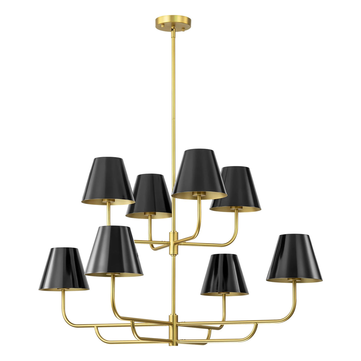 8-Light Dimmable Tiered Chandelier T7253