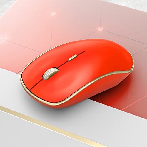 Purple Wireless Ergonomic Mouse with 5 Adjustable DPI Levels M28536
