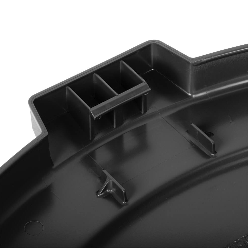 Black Flat Round Trash Can Lid K4558