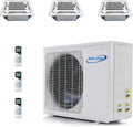 Tri 3 Zone 12000 + 12000 + 12000 Ceiling Cassette Mini Split Air Conditioner L10895