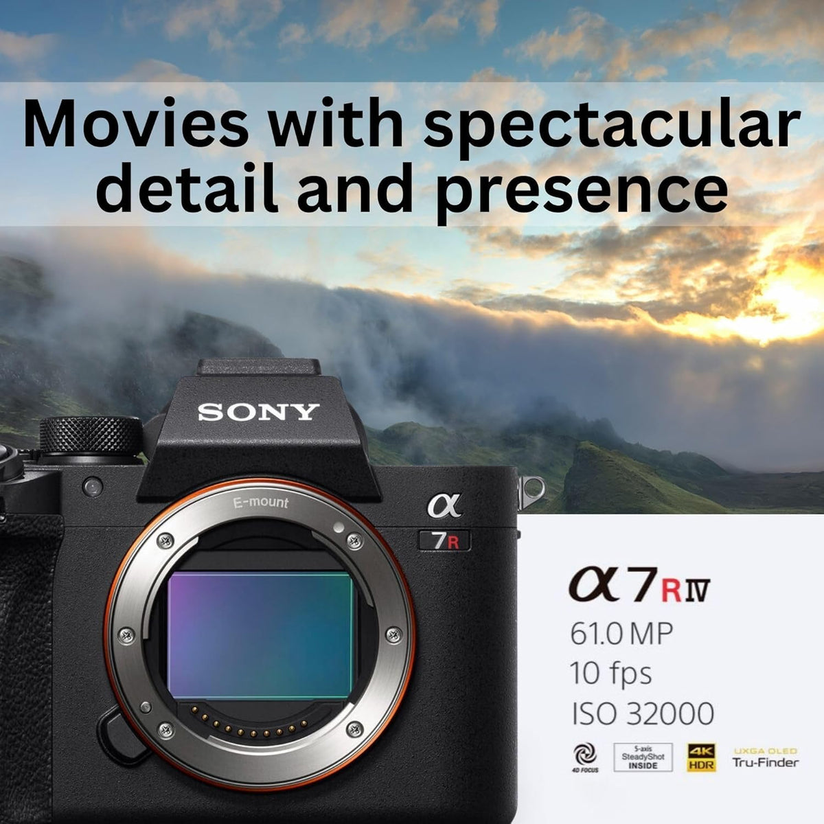 Black Full-Frame Mirrorless Digital Camera Body A8567