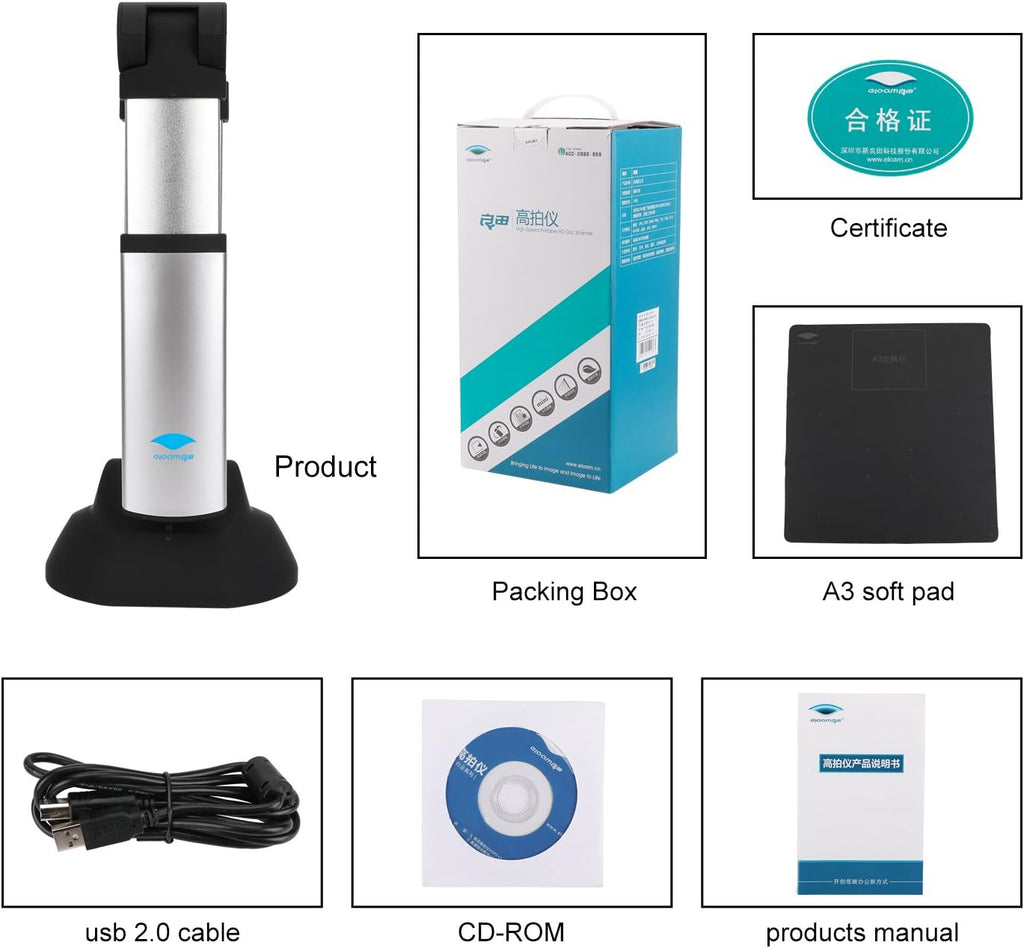 10MP Portable A3 A4 Document Camera P8976