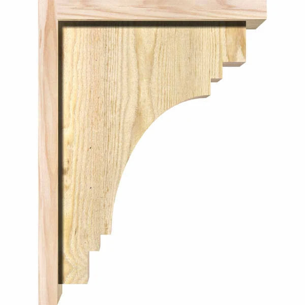 Rough Sawn Douglas Fir Corbel with Backplate V9658