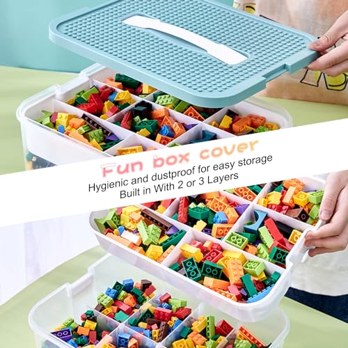 Plastic Stackable Toy Storage Case with Lid W83738