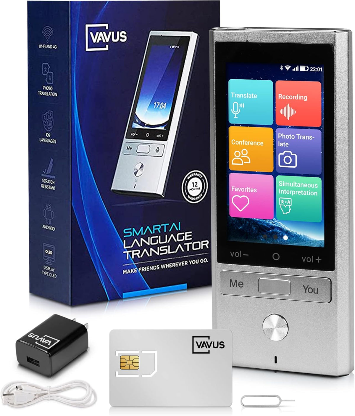 Language Translator Device with WiFi Offline Translation G99381