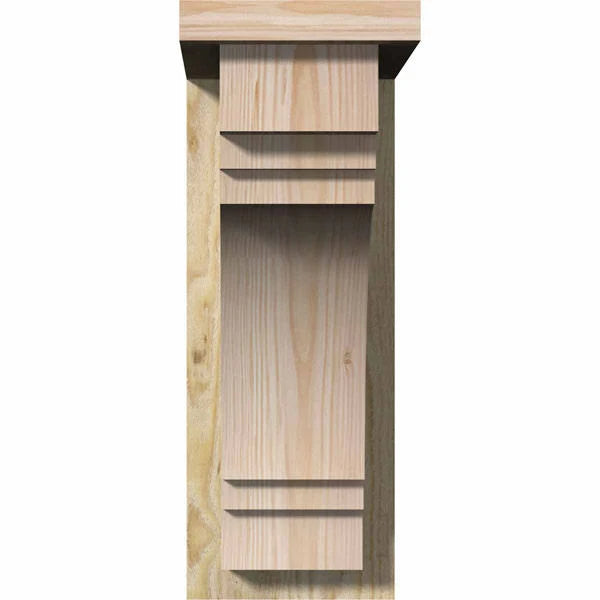 Rough Sawn Douglas Fir Corbel with Backplate V9658