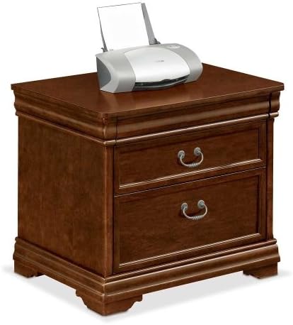 Two Drawer Lateral File Cabinet with Deep Walnut Finish E2332