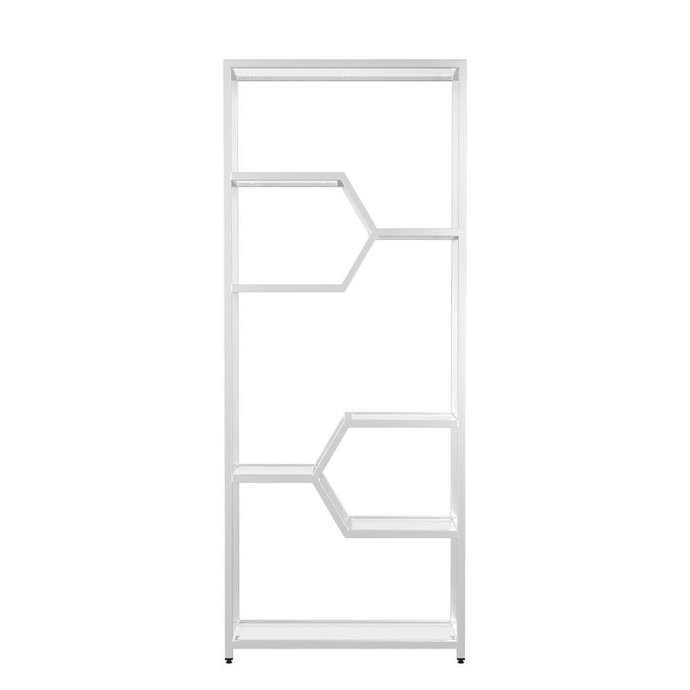 Grey 7-Shelf Bookcase P76581