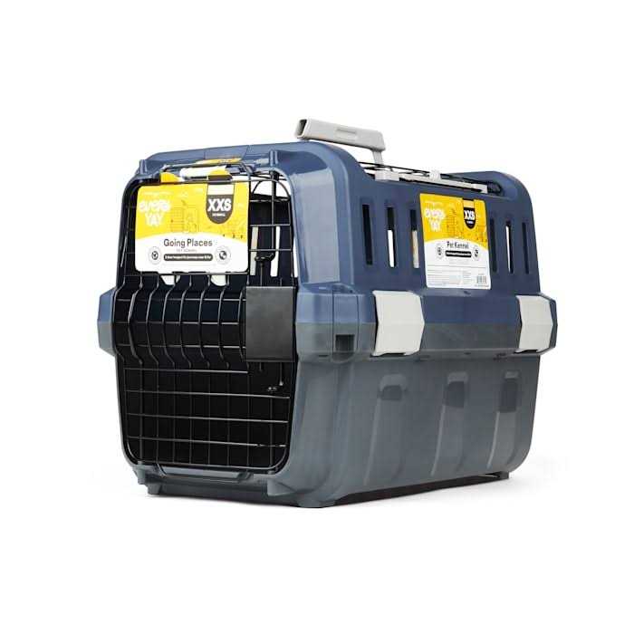 Grey 2-Door Pet Kennel Y146819