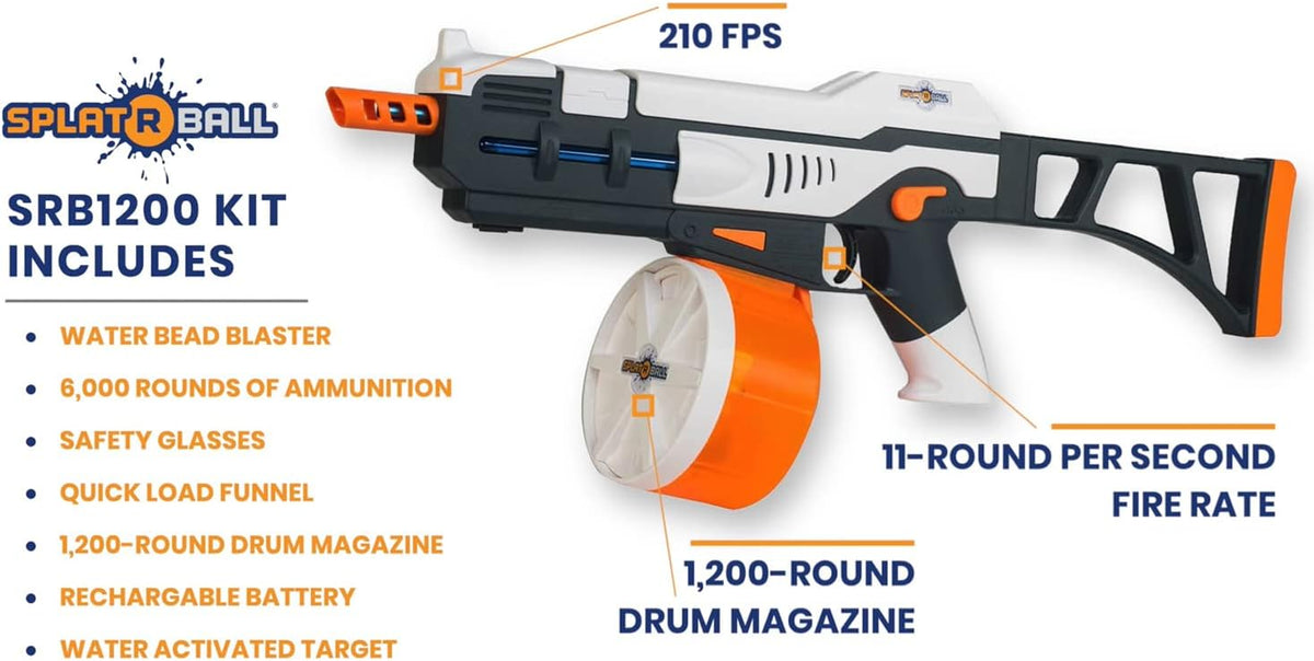 Rechargeable Battery Powered Water Bead Gel Ball Blaster J89941