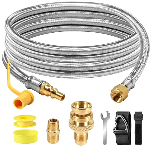 12FT Stainless Steel Quick Connect Propane Hose X471568