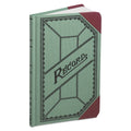 Miniature Account Book, Green/Red Canvas Cover, 200 Pages E3558