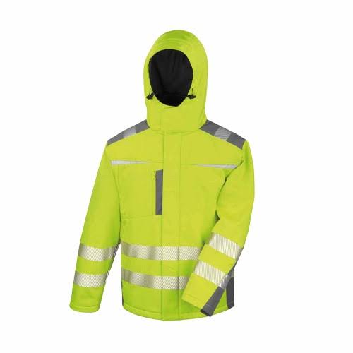 Yellow Hi-Visibility Softshell Work Coat U4299