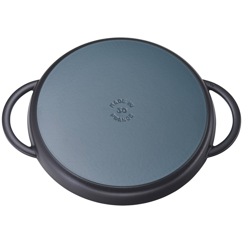Matte Black Cast Iron Chicken Griddle & Press Set T73341