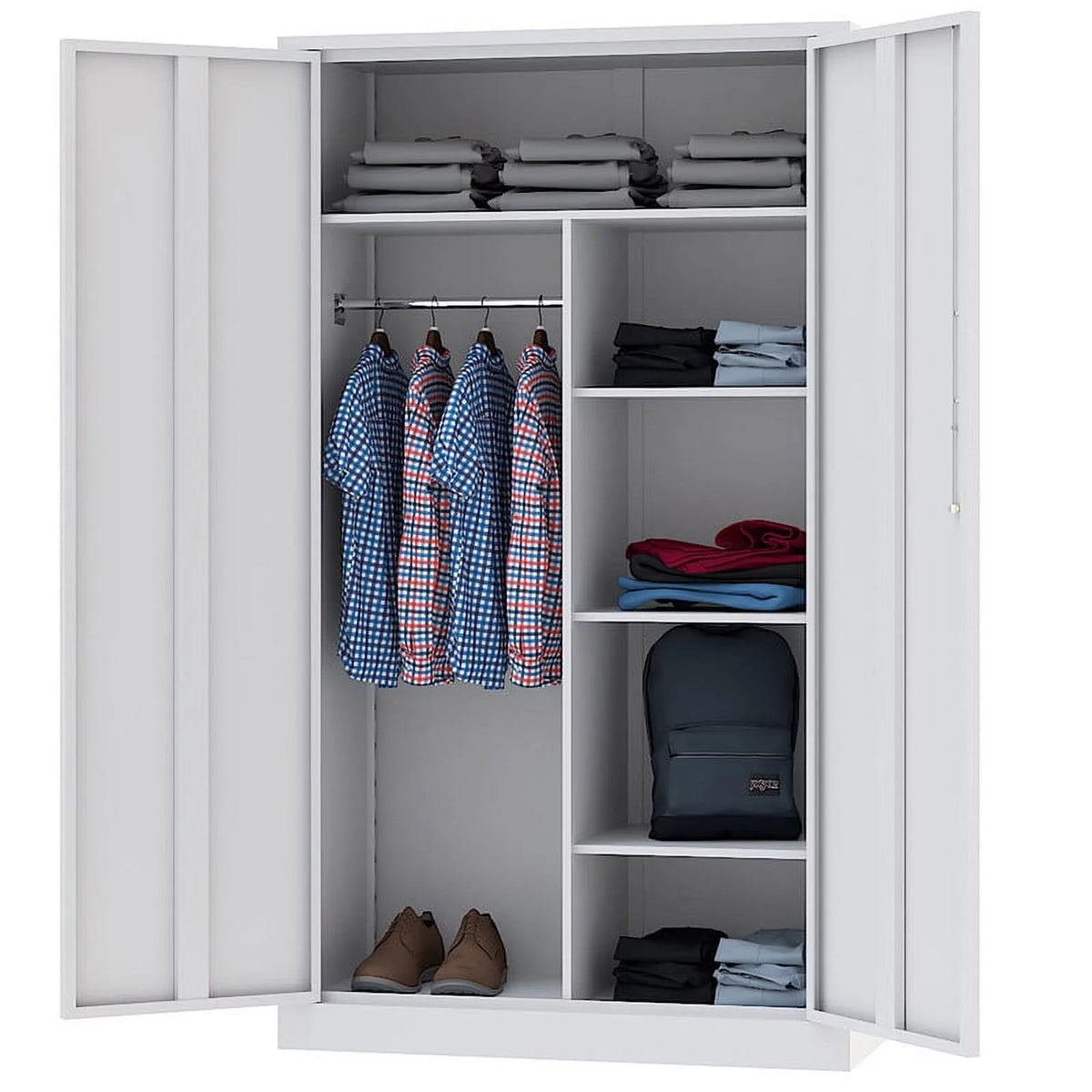 Metal Storage Cabinet with Locking Doors V4053
