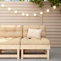 Solid Wood Pine Sofa with Cushions S18395