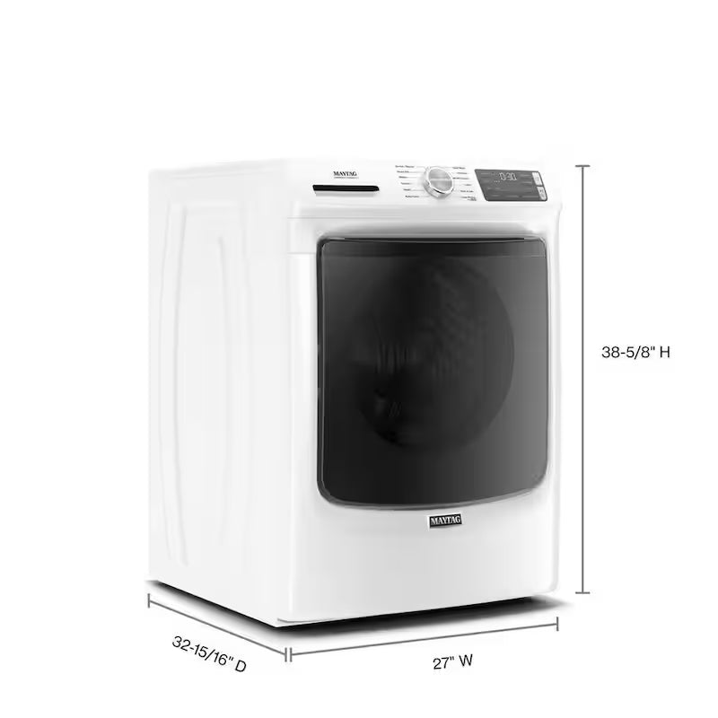 White Front Load Washing Machine with Steam P37005