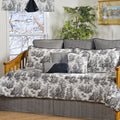 Black and White Toile 10-Piece Cotton Daybed Set L33882