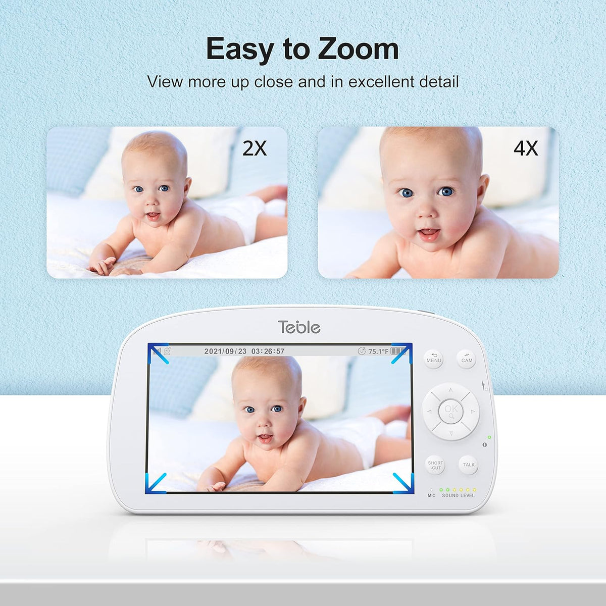 5.5" 720p HD Video Baby Monitor with Camera and Audio R11200