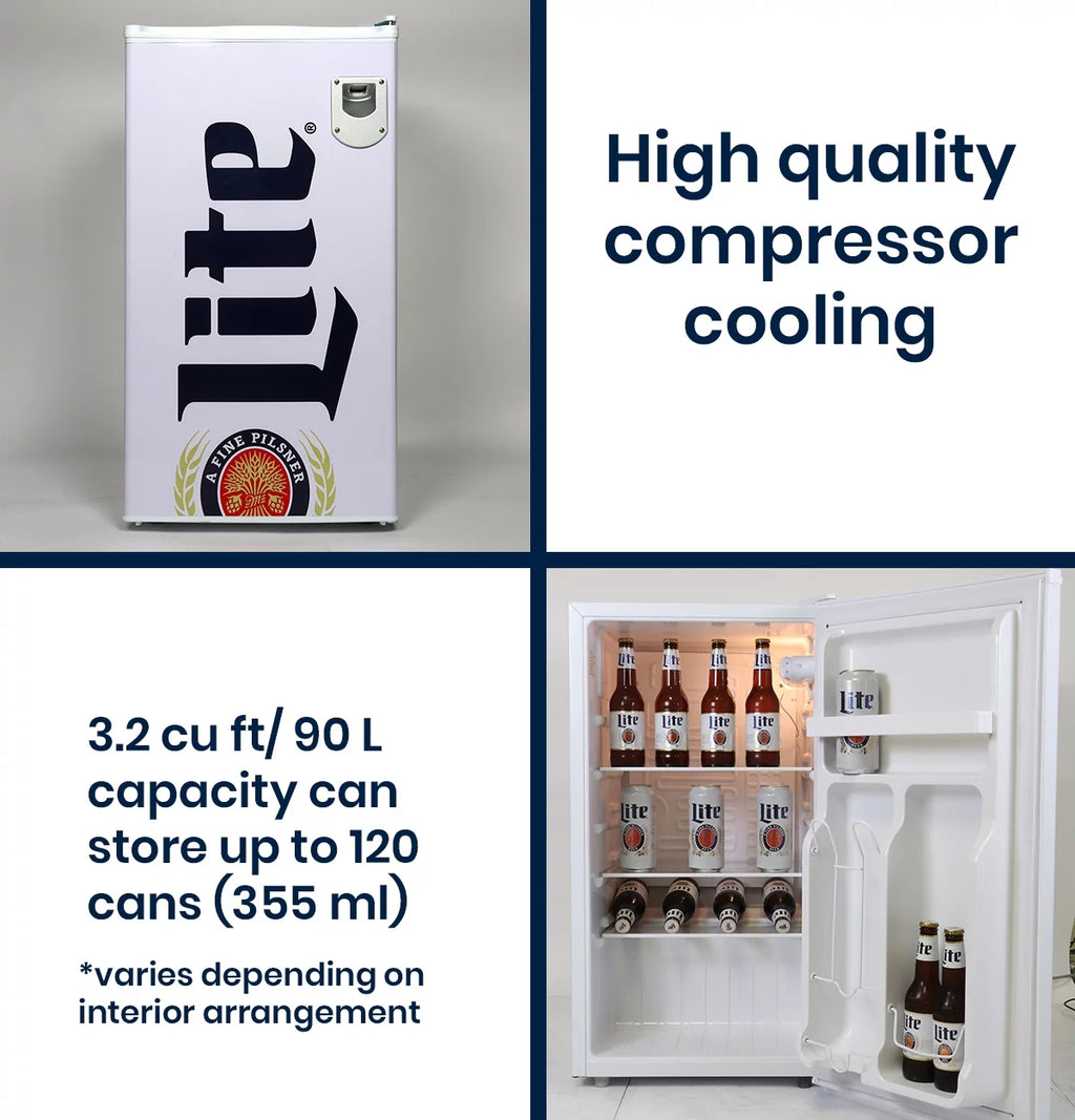 90 Litre Compact Fridge with Bottle Opener G861548