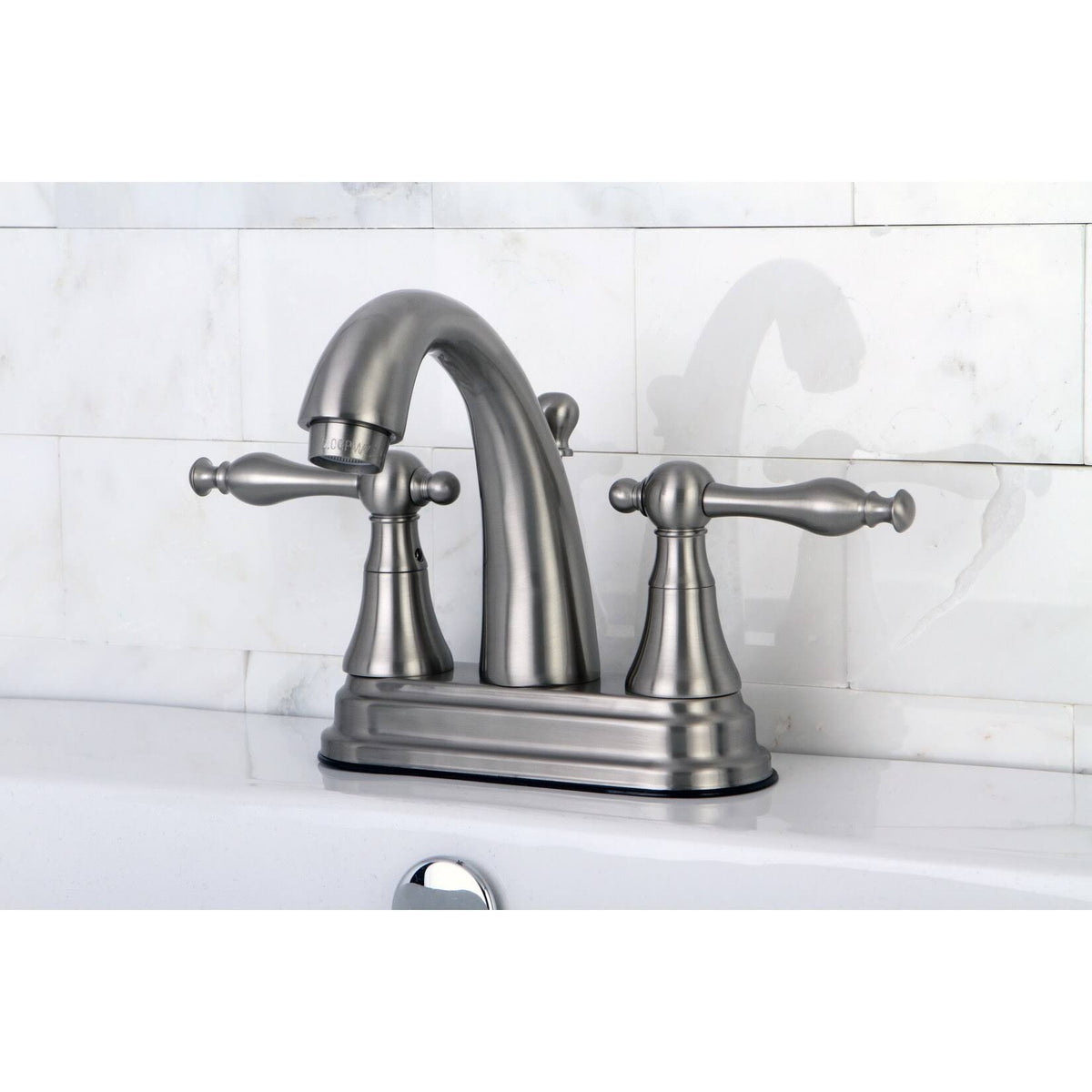 Satin Nickel Two-Handle Bathroom Faucet D51602
