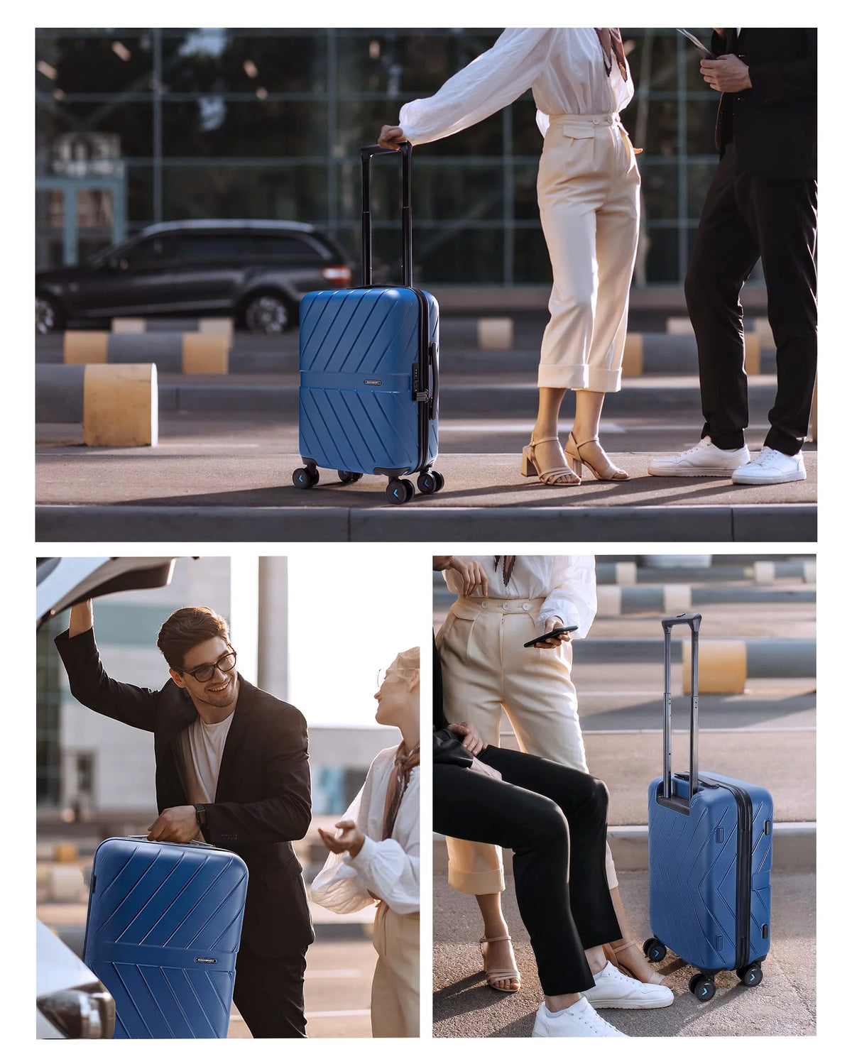 Hardside Carry On Luggage, Lightweight PC Suitcase with Spinner Wheels & TSA Lock Z218454