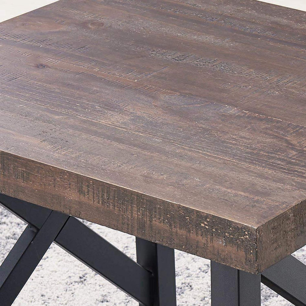 Rustic Oak Accent Table F186
