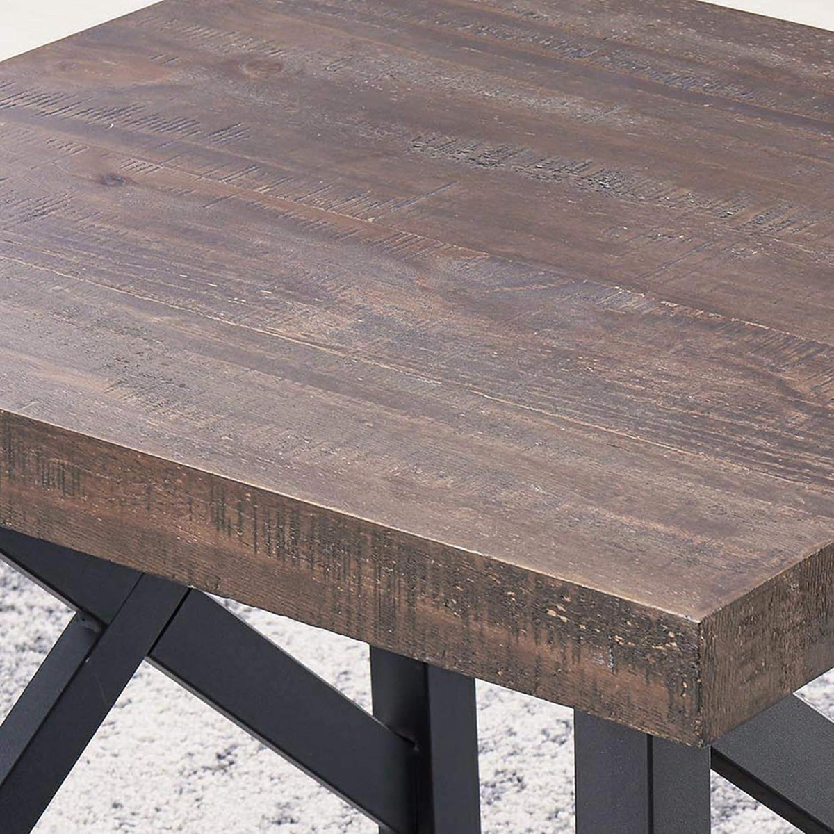 Rustic Oak Accent Table F186
