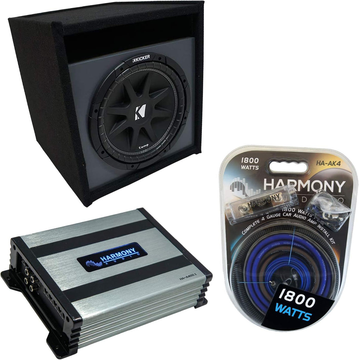 Ported 10 Sub Box Enclosure & Amp D149