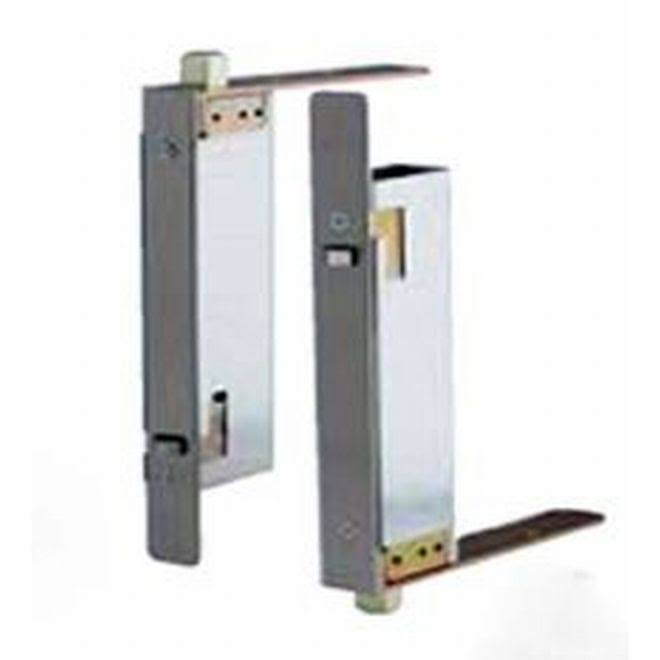 Pair of Automatic Flush Bolts for Wood Doors Satin Bronze Finish F488812