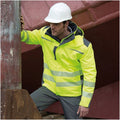 Yellow Hi-Visibility Softshell Work Coat U4299