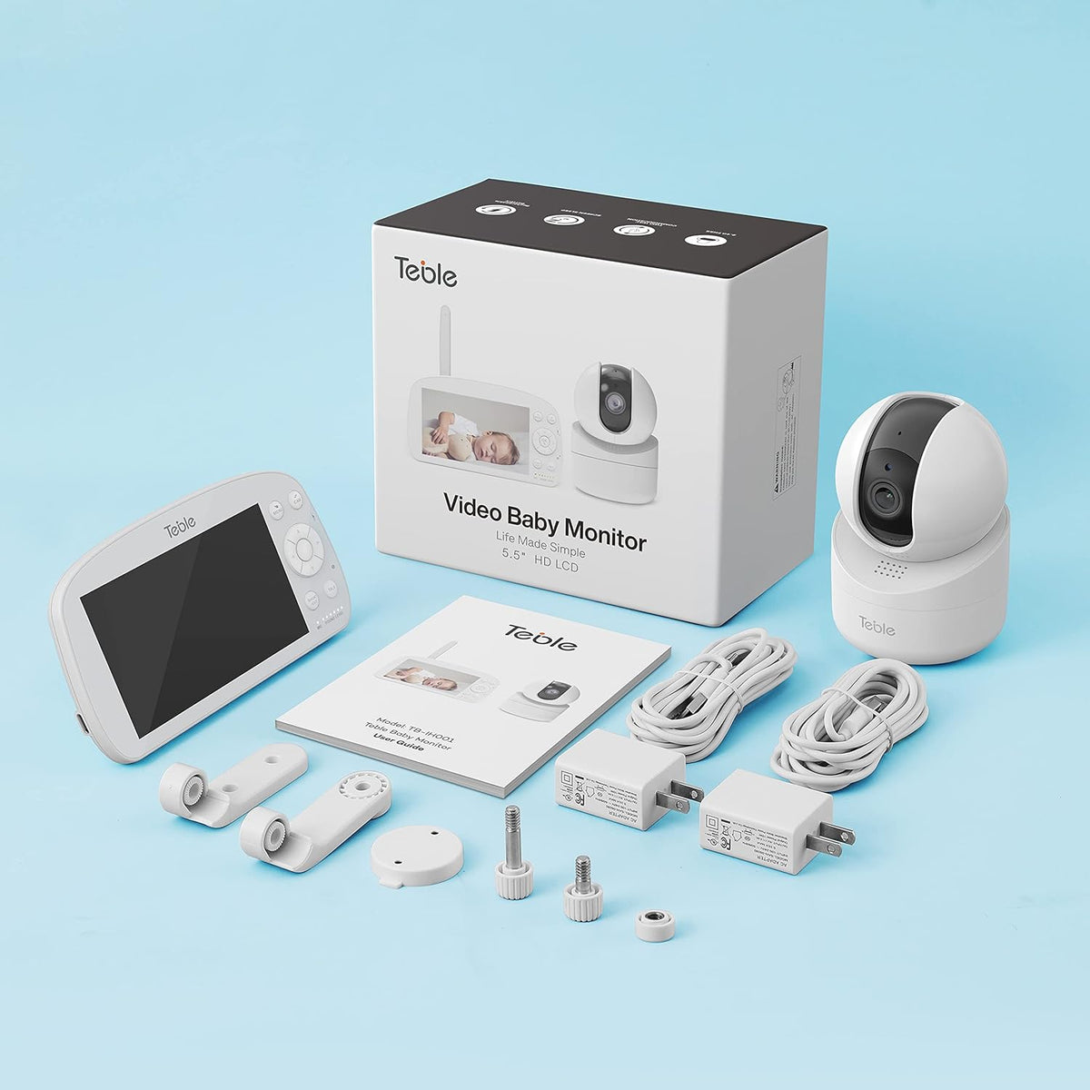 5.5" 720p HD Video Baby Monitor with Camera and Audio R11200