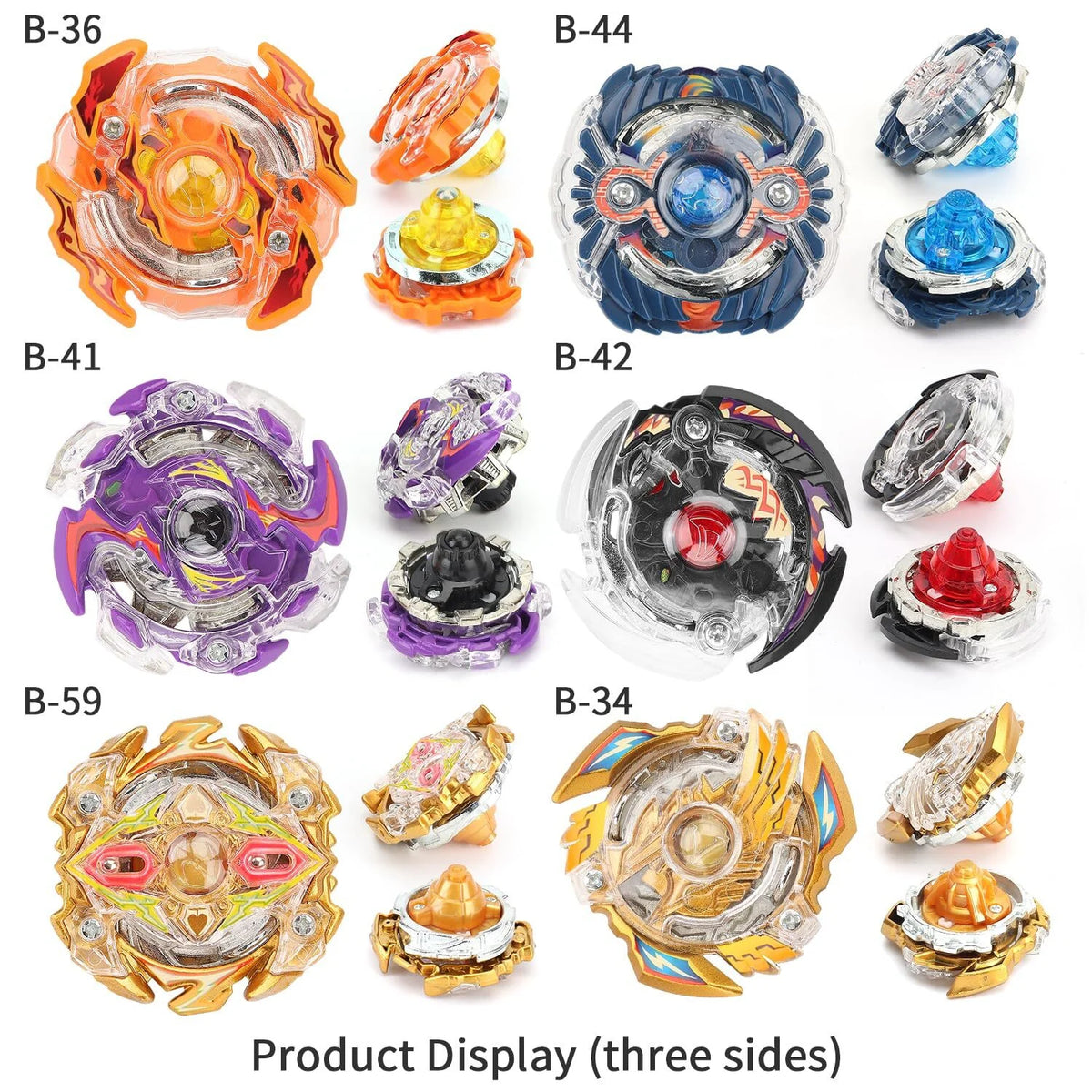 Bey Battling Top Burst Gyro Toy Set, 12 Spinning Tops 3 Launchers 1 Grip R559475