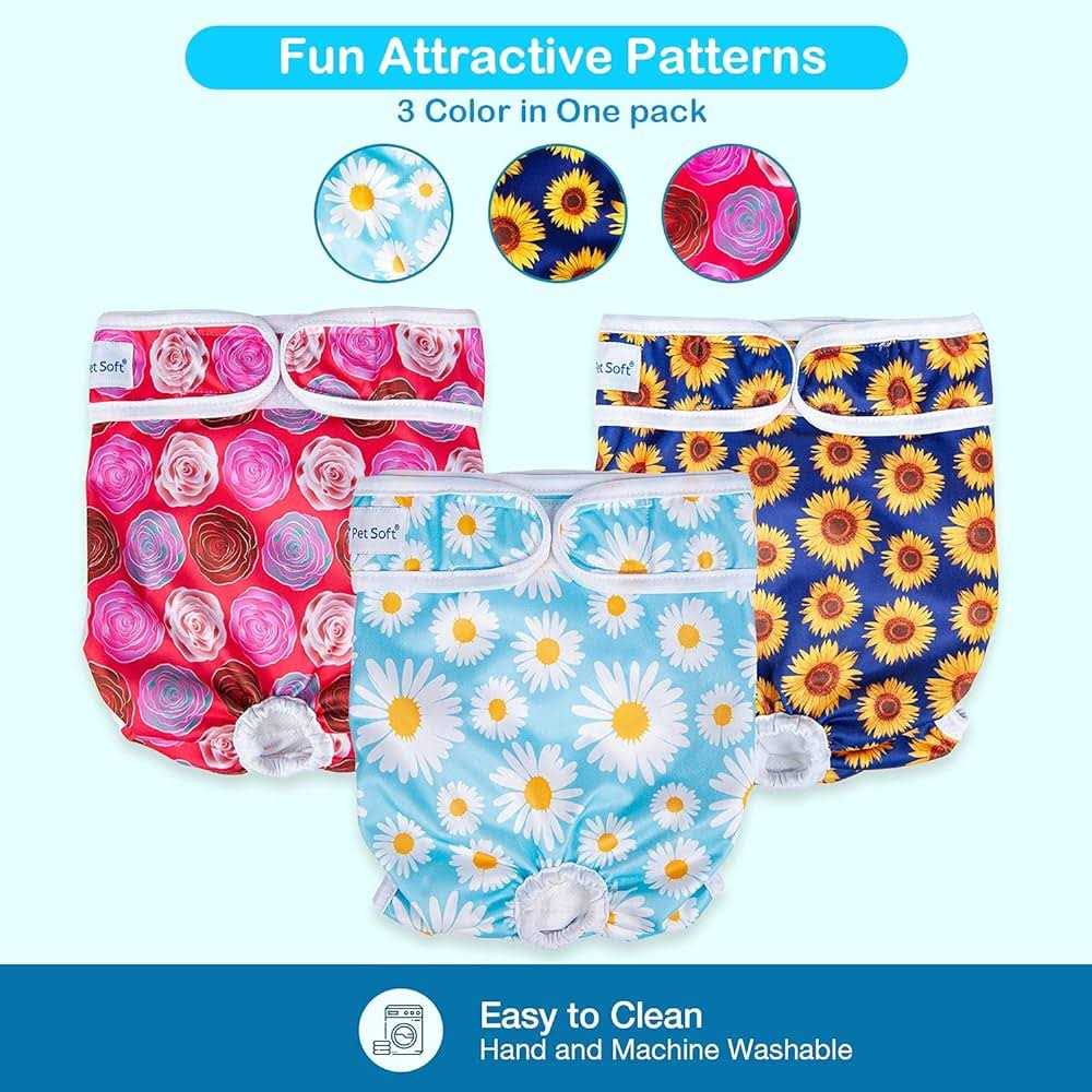 Soft Washable Reusable Female Dog Diapers F186