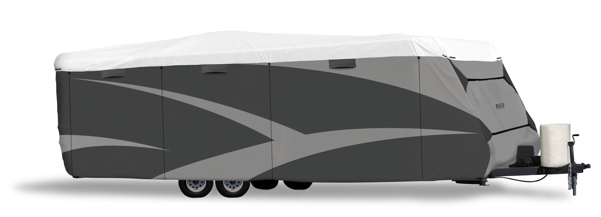 Gray/White Olefin Travel Trailer Cover 24' 1" - 26' J7821