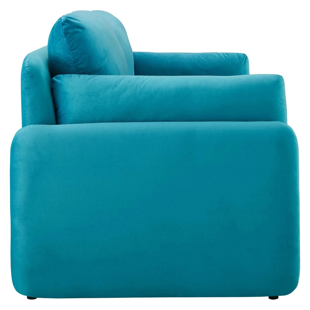 Blue Performance Velvet Sofa O873131
