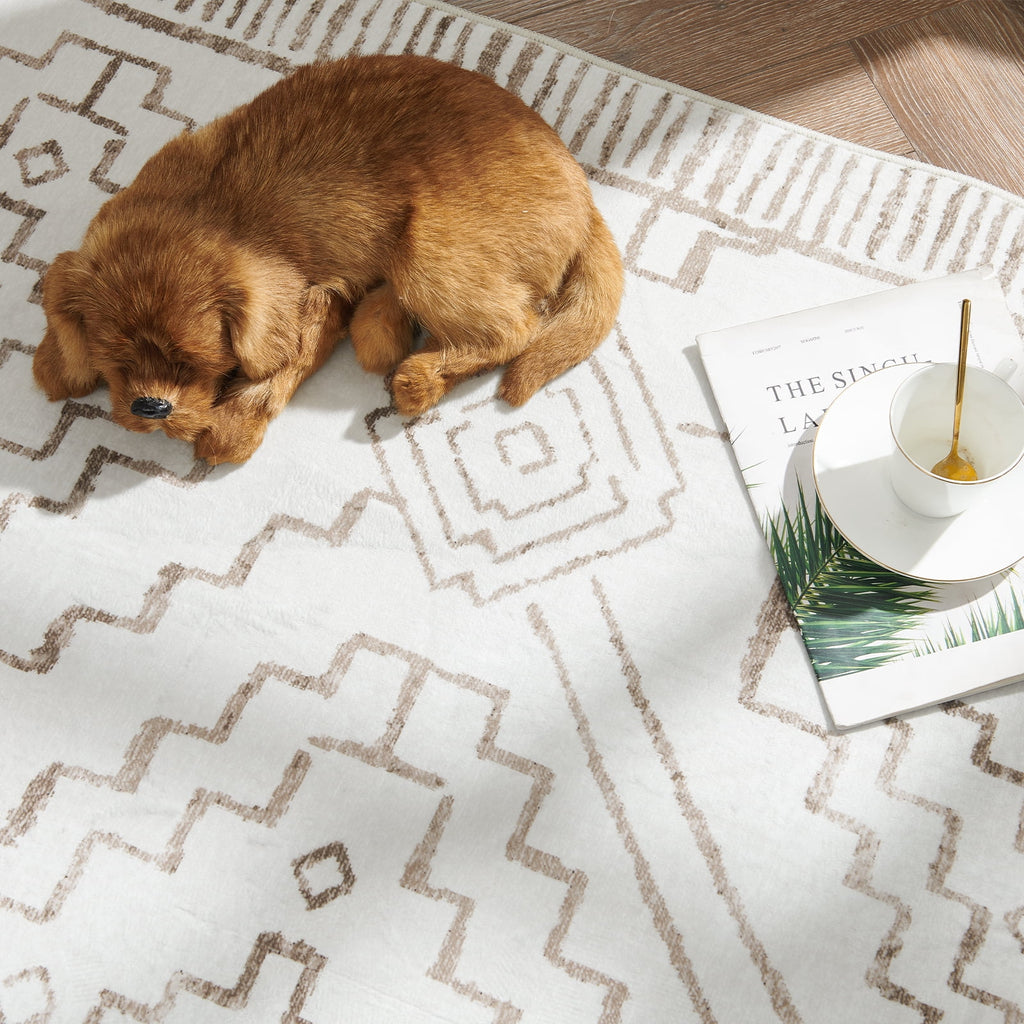 Taupe 2X5 Area Rug S820306