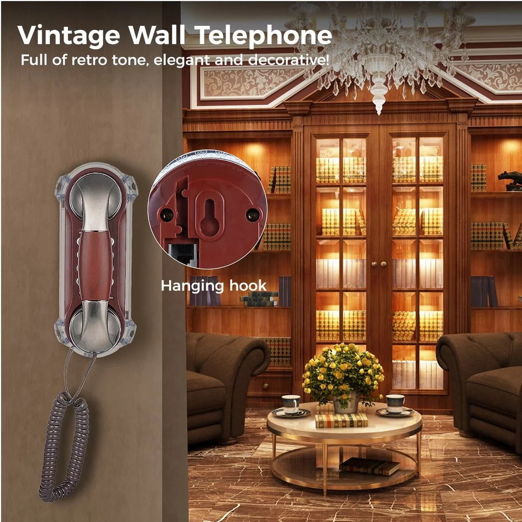 Corded Wall-Mounted Telephone with Blue Indicator D695